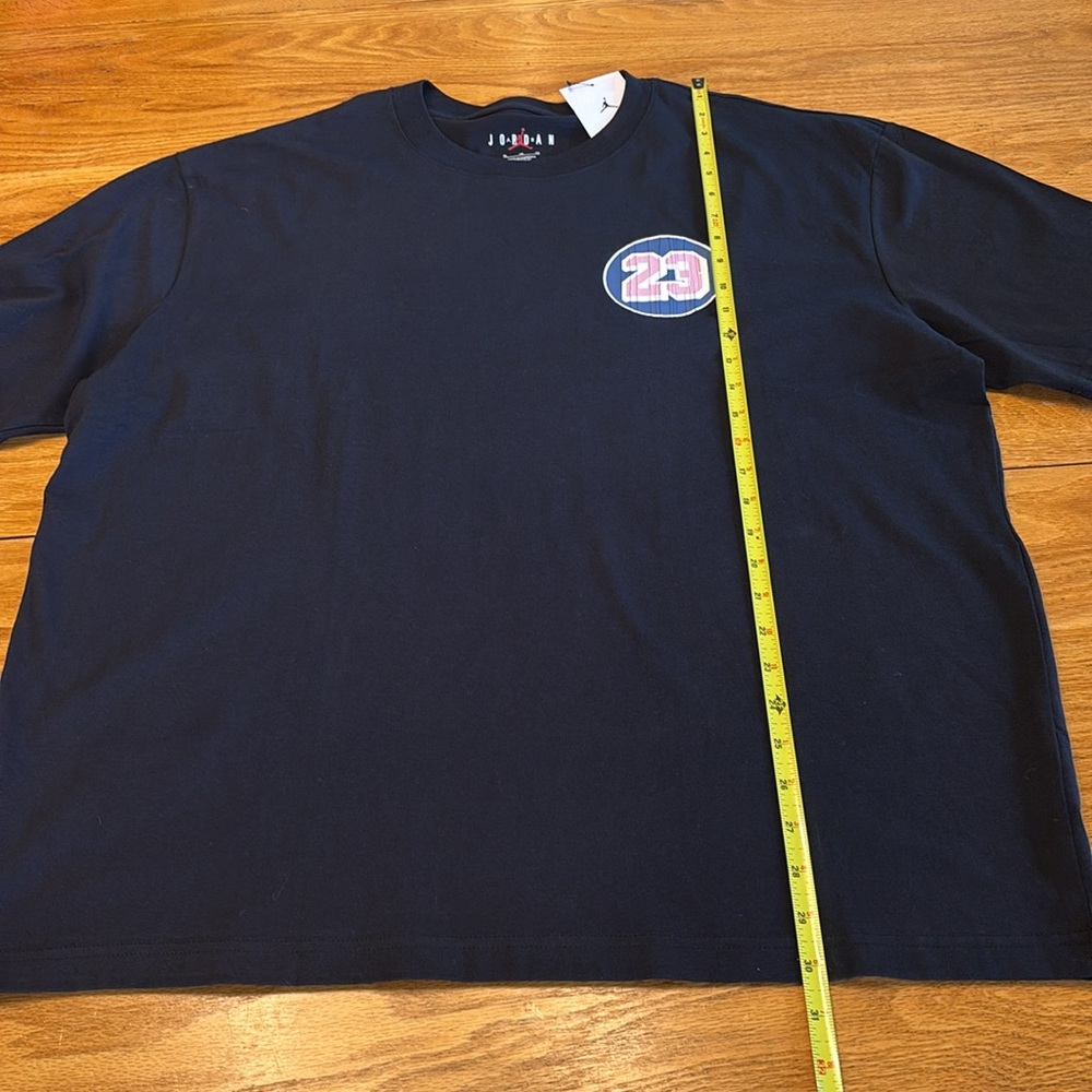 Jordan Black T-Shirt with Blue and Pink '23' Patch - Picture 5 of 9